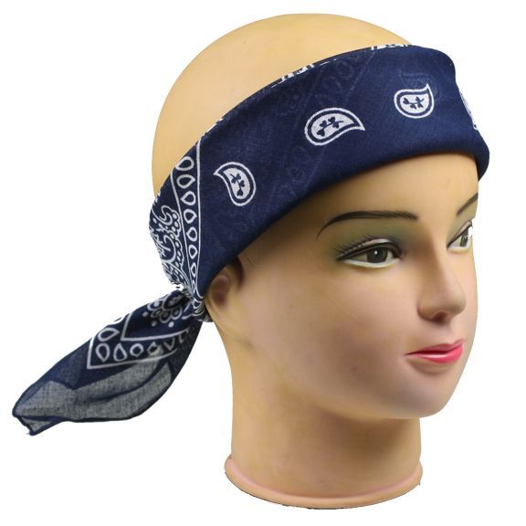 12 Units of Bandana 101 Cotton Navy Blue Bandanas at