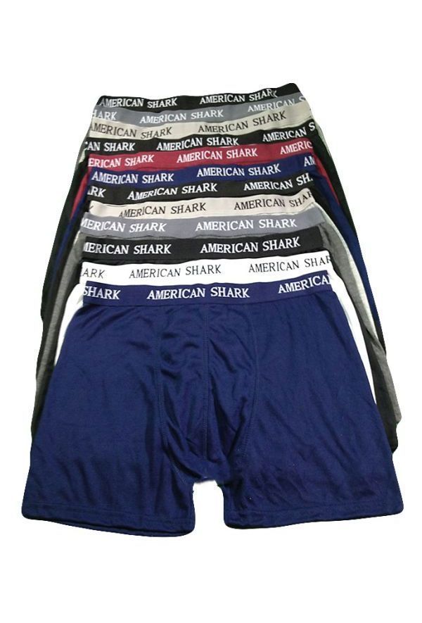 48 Units of Men's American Shark Boxer Short Mens Underwear at