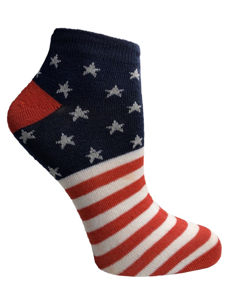 120 Units of Yacht & Smith Usa Printed Ankle Socks Size 911 Womens