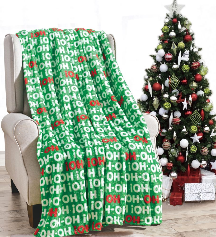 24 Units of Assorted Christmas Prints Fleece Blankets Size 50 X 60