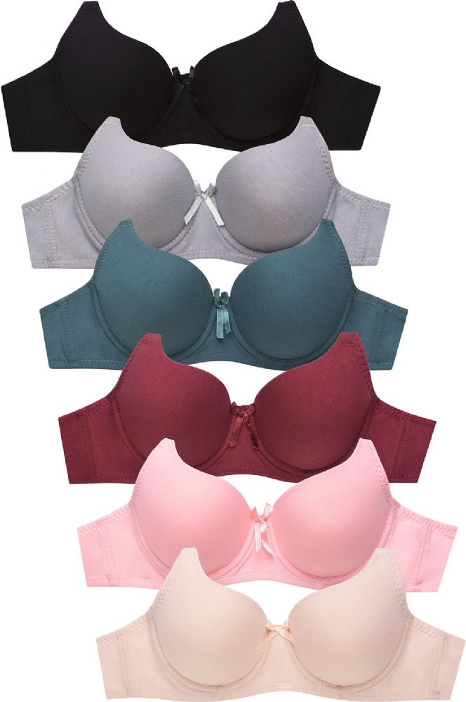 288 Units of Mamia Ladies Full Cup Cotton Plain Bra Womens Bras And