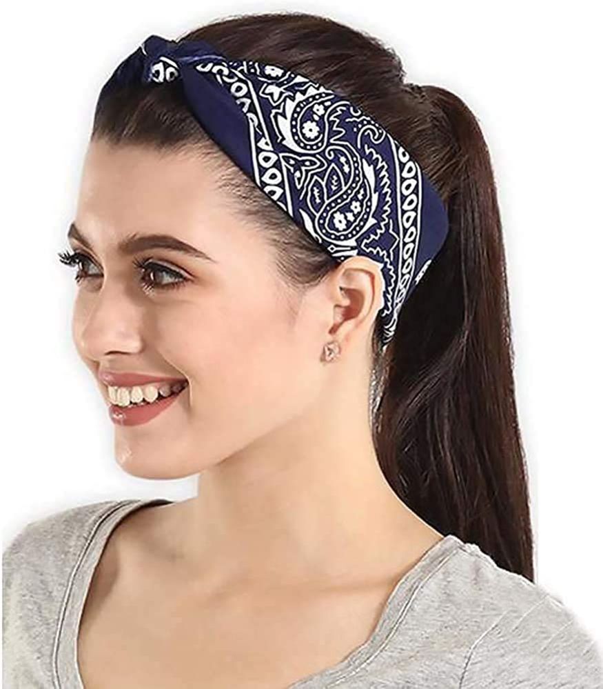 60 Units of Yacht & Smith Assorted Colors Cotton Paisley Bandana, Bulk Scarf Headband