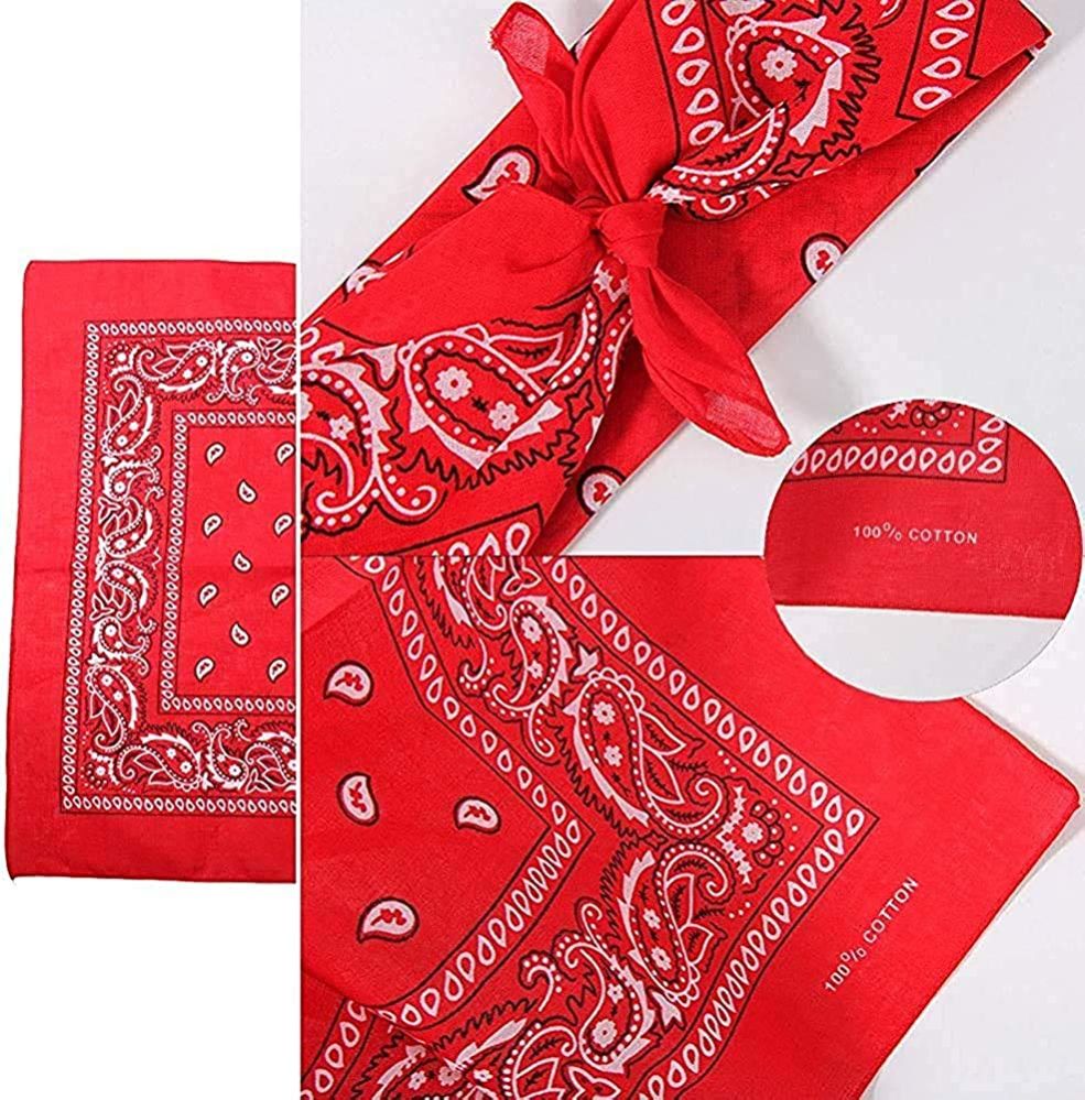 60 Units of Yacht & Smith Assorted Colors Cotton Paisley Bandana, Bulk Scarf Headband