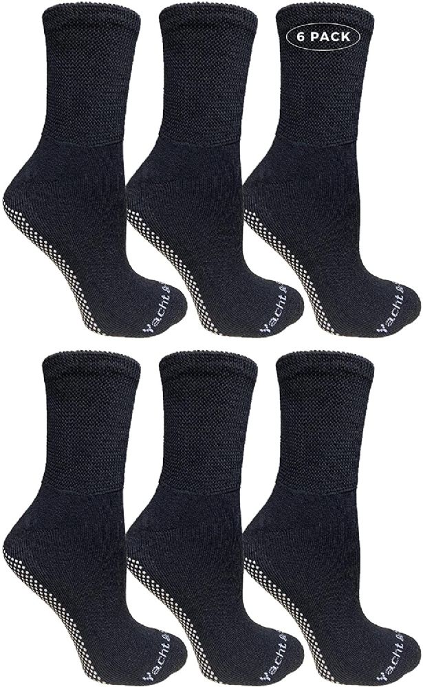6 Units of Yacht & Smith Womens Loose Fit Gripper Bottom Diabetic NoN
