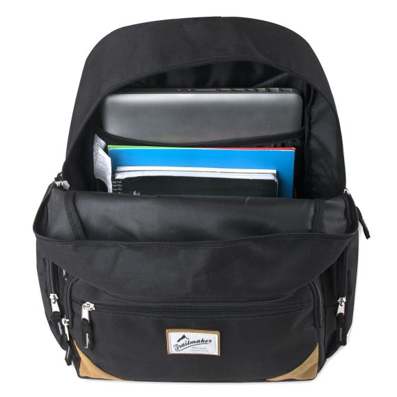 24 Units of Trailmaker 19 Inch Duo Compartment Backpack With Laptop
