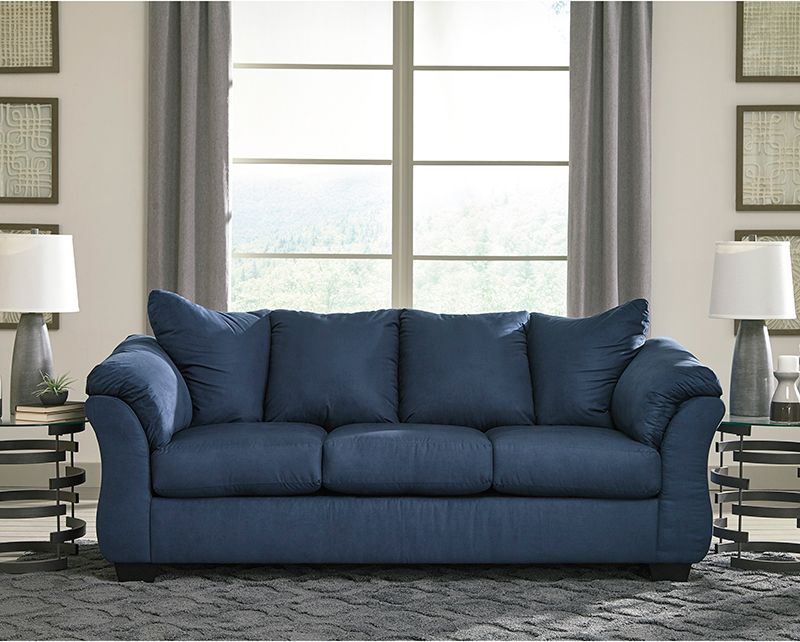 Blue Signature Design By Ashley Darcy Sofa In Blue Sofas at