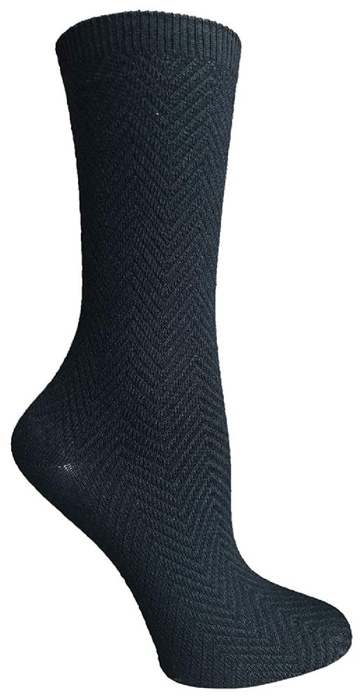 24 Units of Socksnbulk Womens Dress Crew Socks, Bulk Pack Assorted Chic