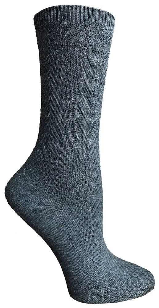 24 Units of Socksnbulk Womens Dress Crew Socks, Bulk Pack Assorted Chic