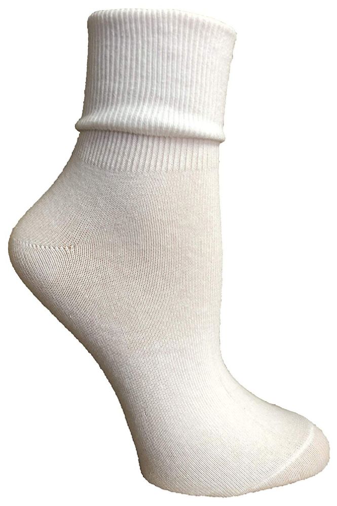 60 Units of Socksnbulk Womens Womens Cuff Bobby Socks Size 911