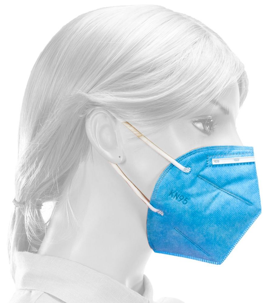 500 Units of Kn95 Disposable Surgical Mask In Blue First Aid and Hygiene Gear at