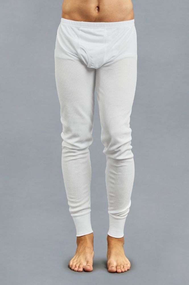 12 Units of Men's Thermal Top And Bottom Set Color White Size Large