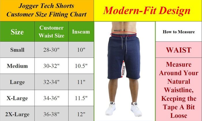 men's tech jogger shorts with zipper side pockets