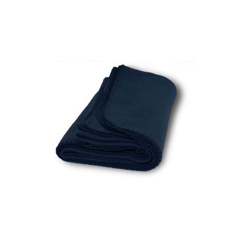 36 Units of Promo Fleece Blankets In Navy Fleece & Sherpa Blankets
