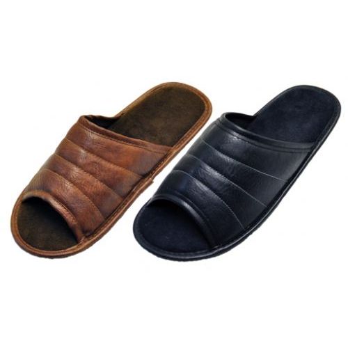 men's open toe slippers
