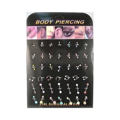 126 Units of Body jewelry/ body Piercing with Display at