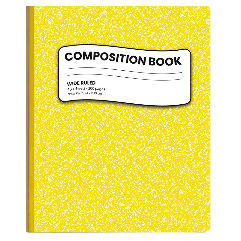 48 Units of Composition Notebook, 100 Sheets, Yellow Notebooks at