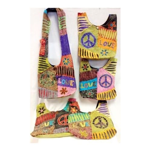 36 Units of Hippie Style Tie Dye Nepal Hobo Bags Love Peace Purse - Handbags - at ...