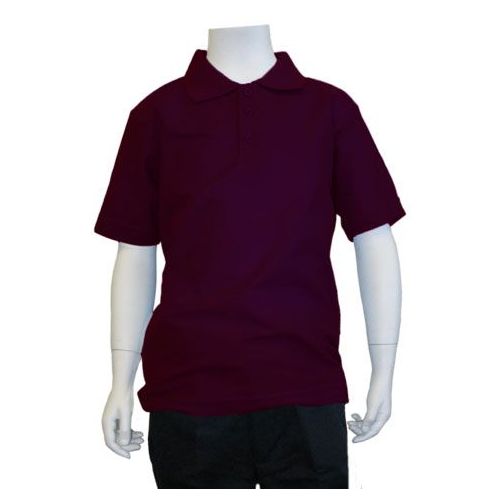 burgundy school shirts