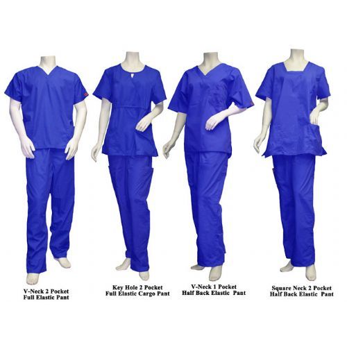 16 Units of 2 Pc Set Scrub Set Royal Blue Only Nursing Scrubs at