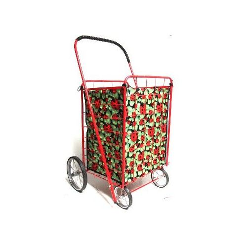 24 Units of Shopping Cart LinerLadybug Pattern at