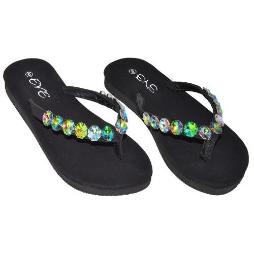 flip flops with stones