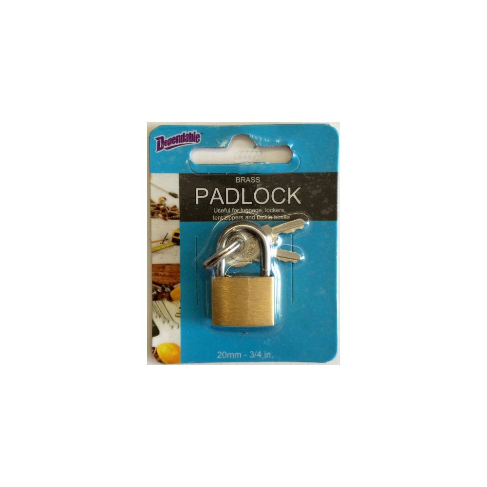 144 Units of 20mm Brass Luggage Lock Padlocks and Combination Locks
