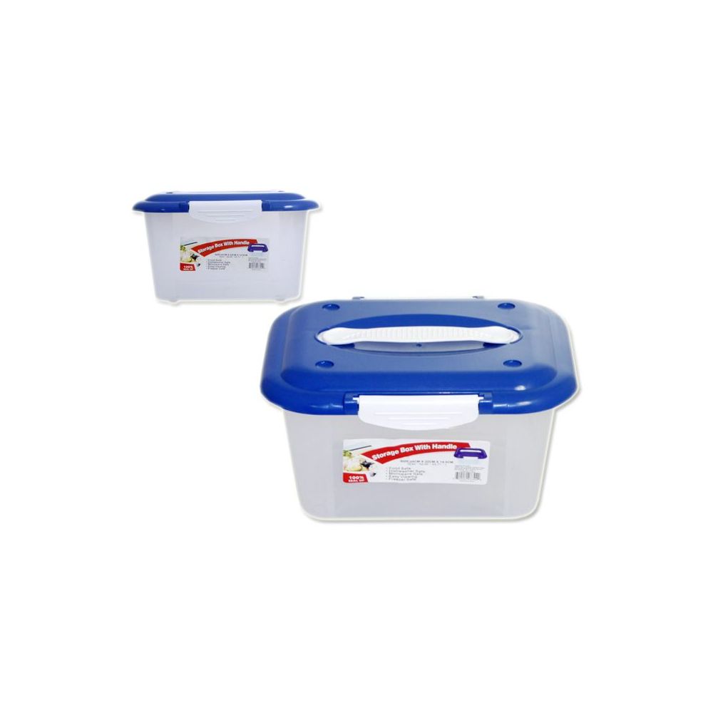 48 Units Of Handy Box W Handle Blue Food Storage Bags Containers 48 Units Of Handy Box W Handle Blue Food Storage Bags Containers