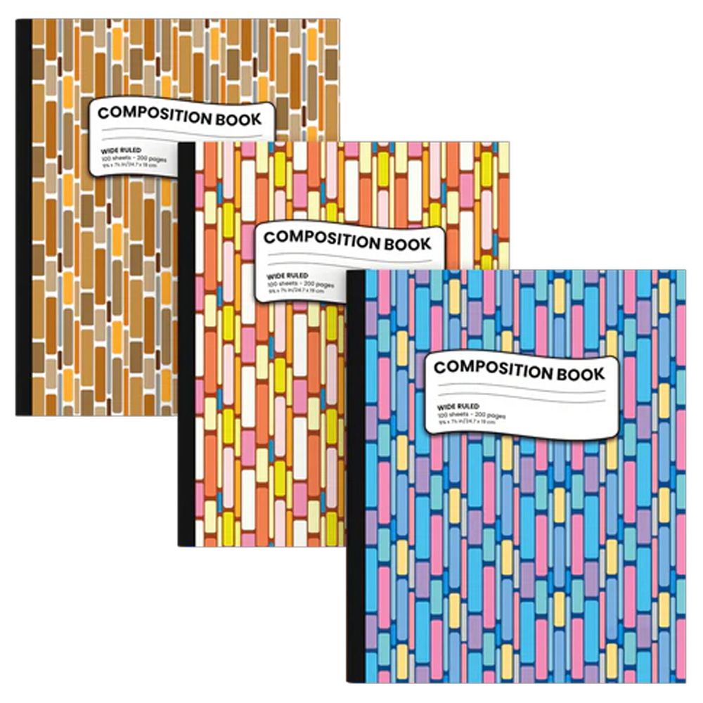 48 Units of Composition NoteBook Fashion Design Cover Notebooks at