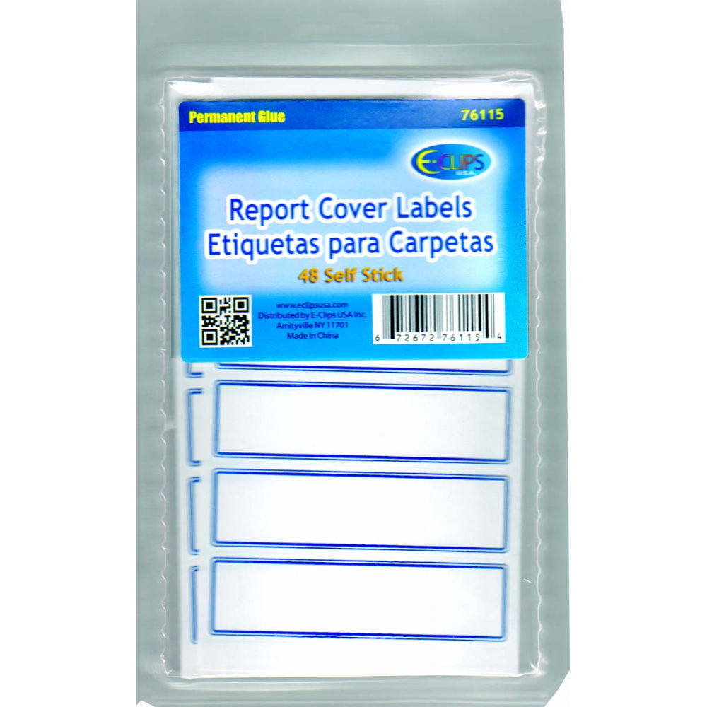 96 Units of Report Cover Labels, 48 Ct. at