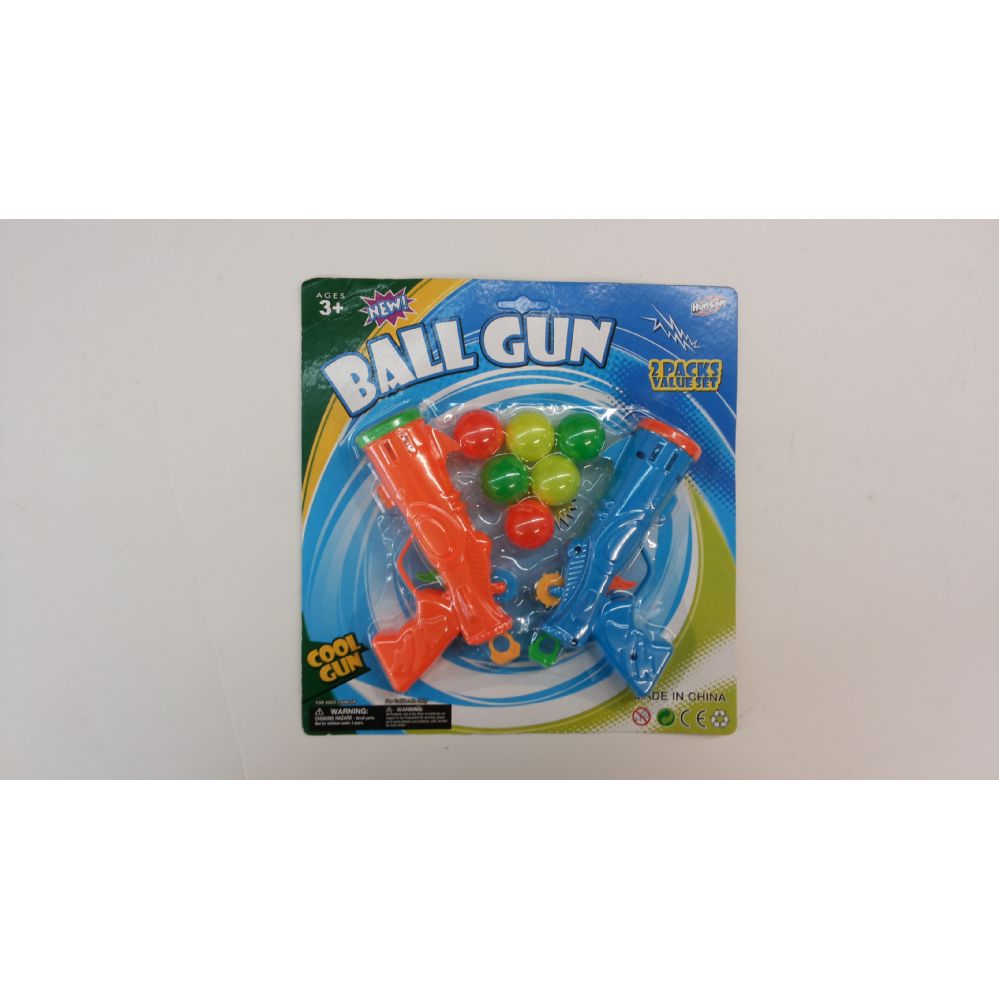 72 Units of 2 Pc Ball Gun Set With 6 Balls Toy Weapons at