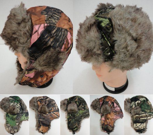 camo bomber hat