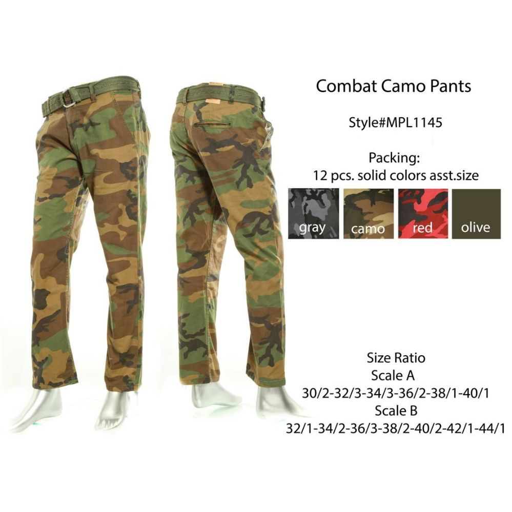 mens camo pants size 44