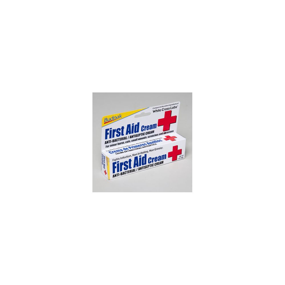 96 Units of First Aid Cream 1 Oz Antibacterial 5 Panel Color Boxed