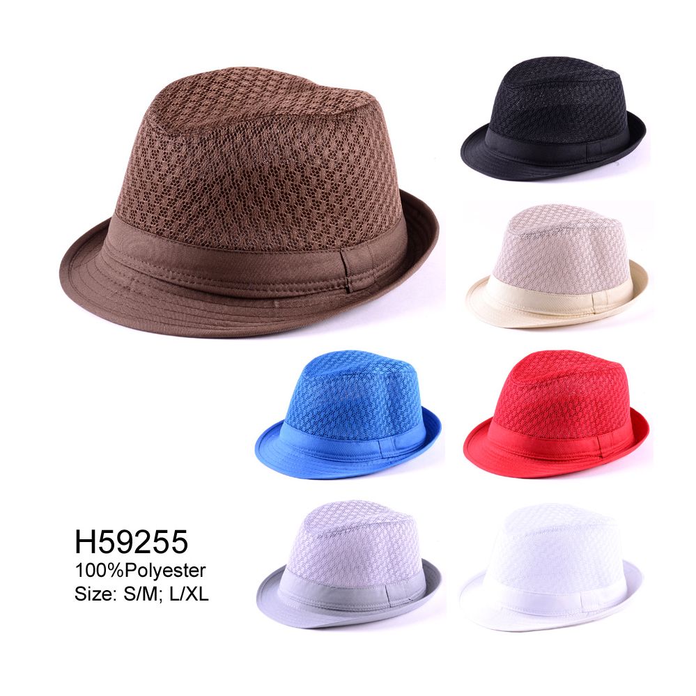 36 Units of FEDORA FASHION ASSORTED HATS Fedoras, Driver Caps & Visor