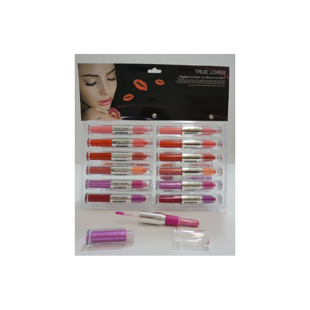 48 Units of Perfect Lip DuOLipstick & Lip Gloss Combo Lip Gloss at