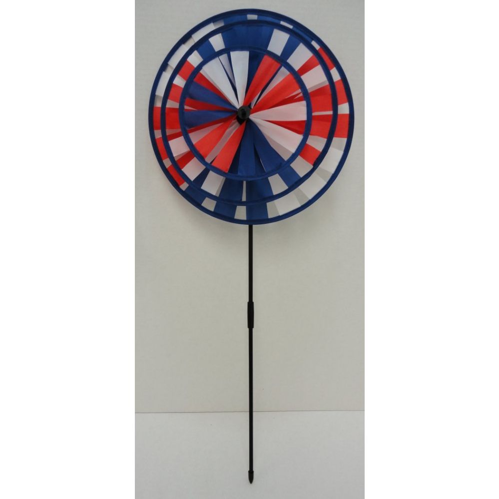 60 Units of Round Triple Wind SpinneRAmericana Wind Spinners at