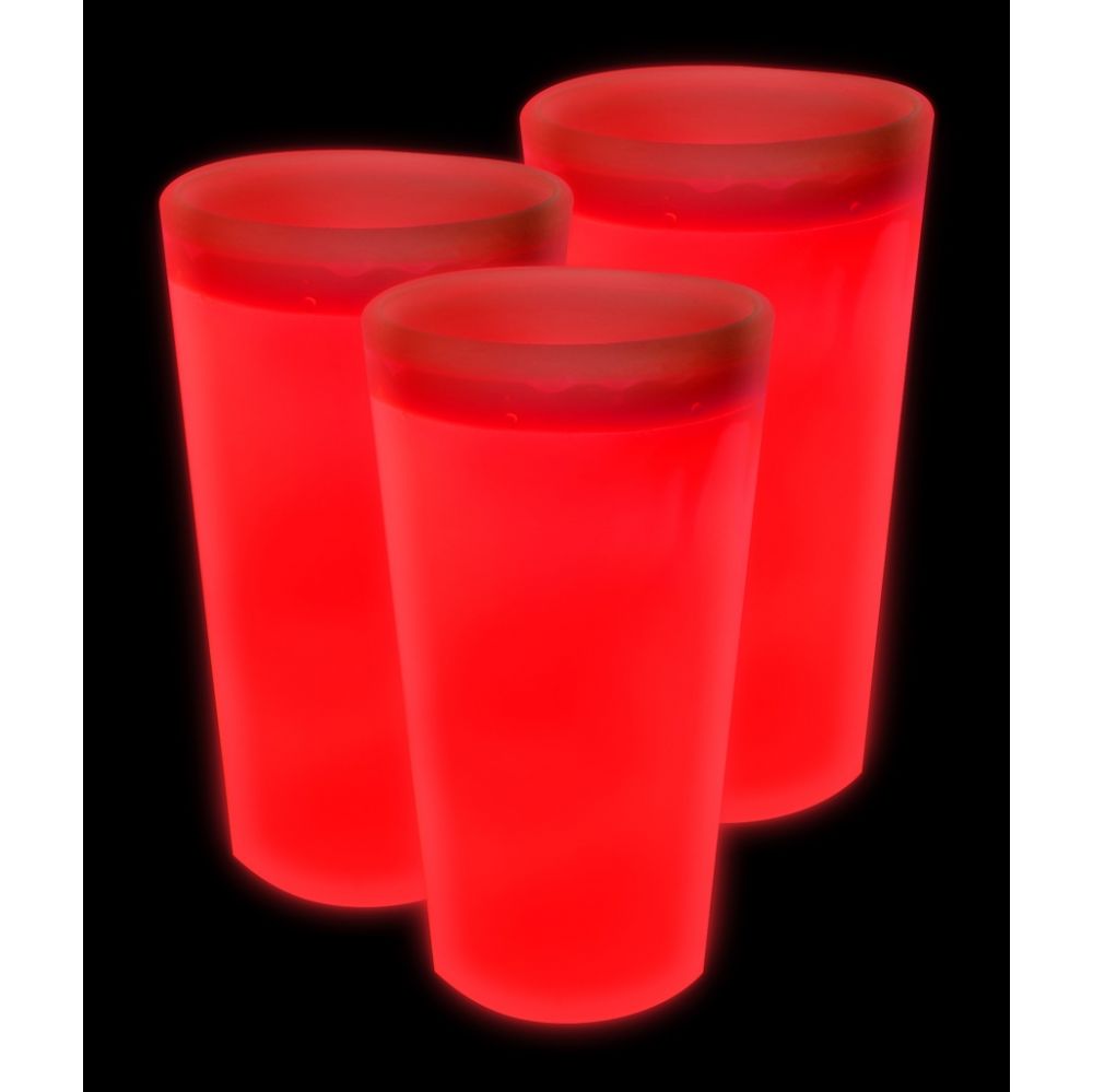 72 Units of Glow Cup Red LED Party Supplies at
