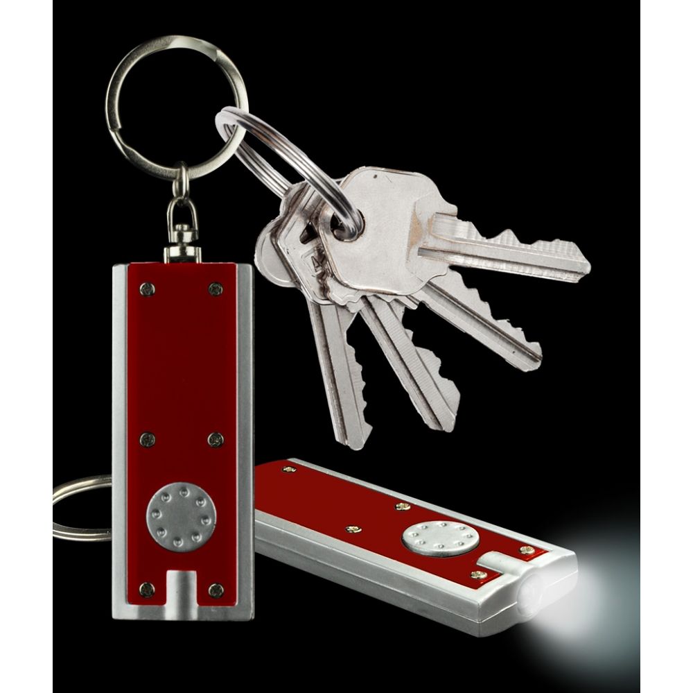1000 Units of Led Flat Flashlight Key ChaiN Red LED Party Supplies