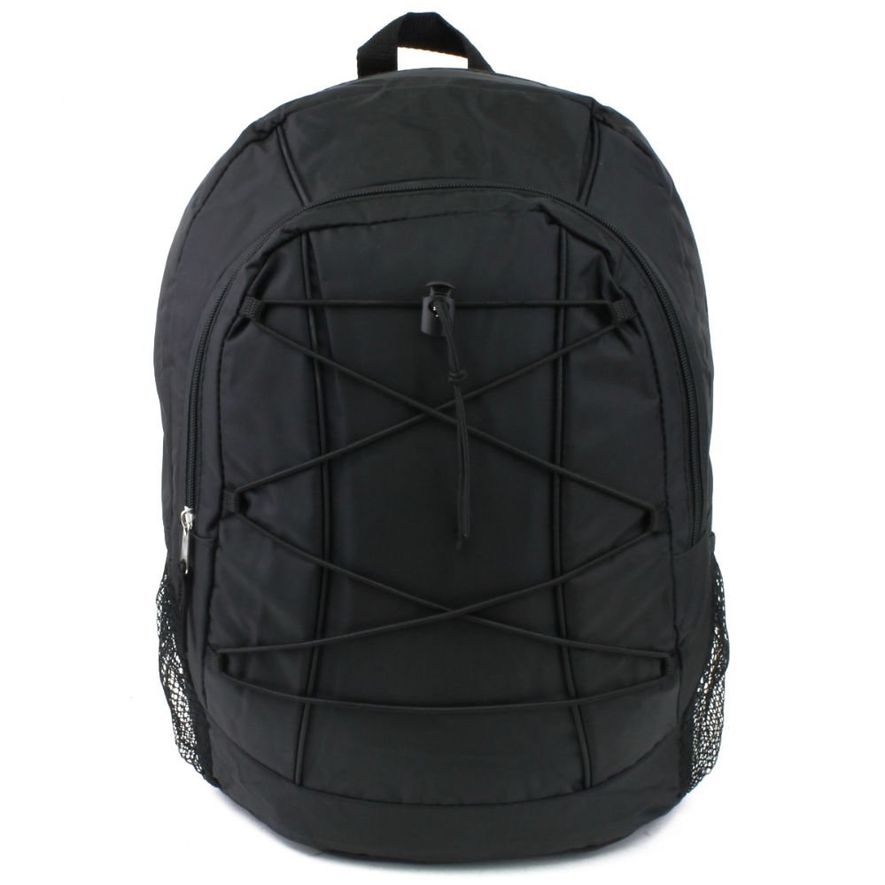 24 Units of Black Color 17 Inch BackPack With Many Pockets at