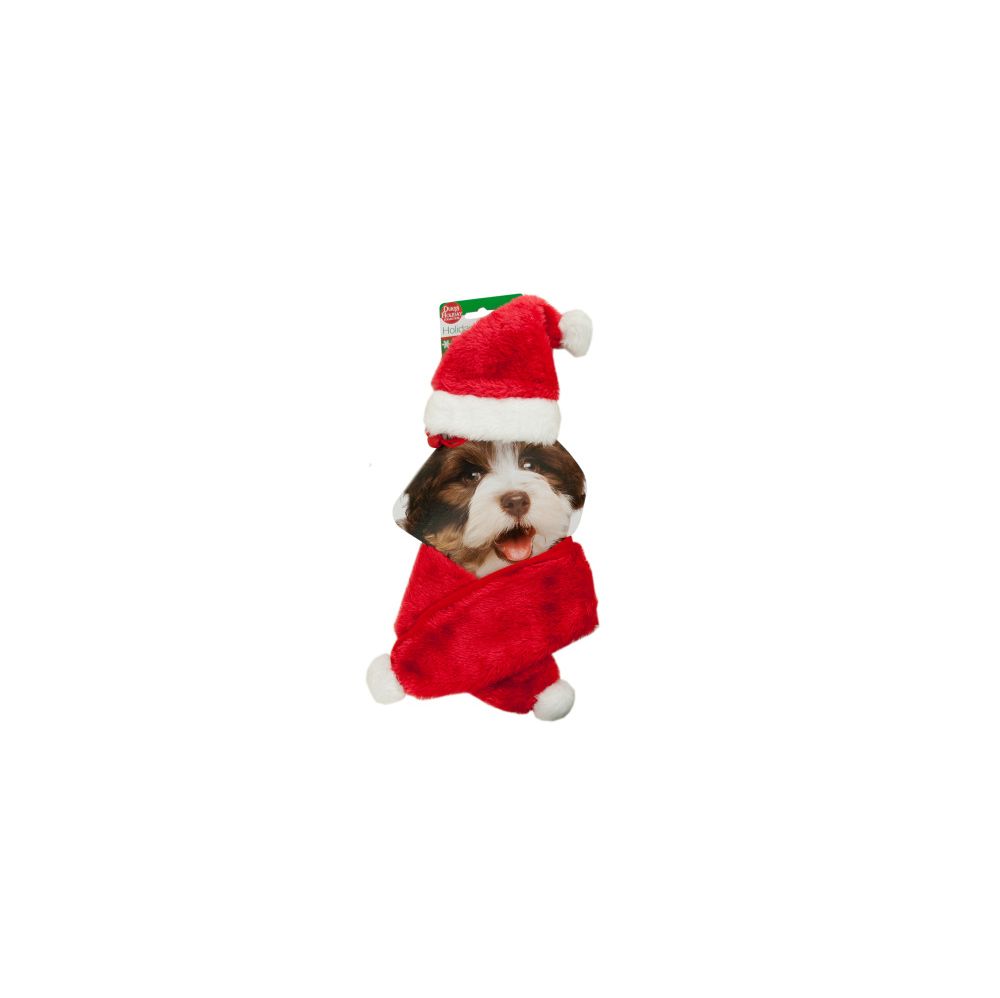 12 units of holiday pet santa hat scarf set at 12 units of holiday pet santa hat scarf set at
