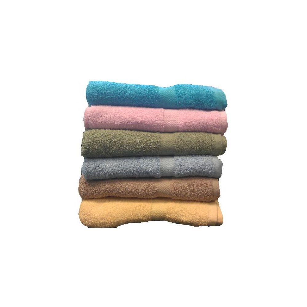48 Units of 25x50 Solid Terry Bath Towel Assts 8.5lb Towels at