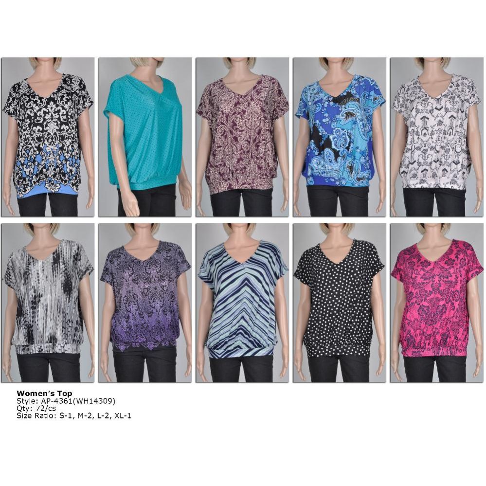 patterned tops womens