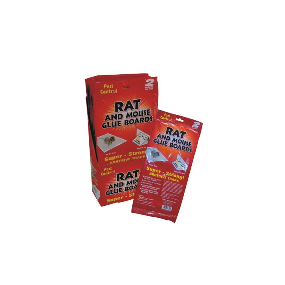 48 Units of Pest Control Rat & Mouse Glue Board 2PK Display at