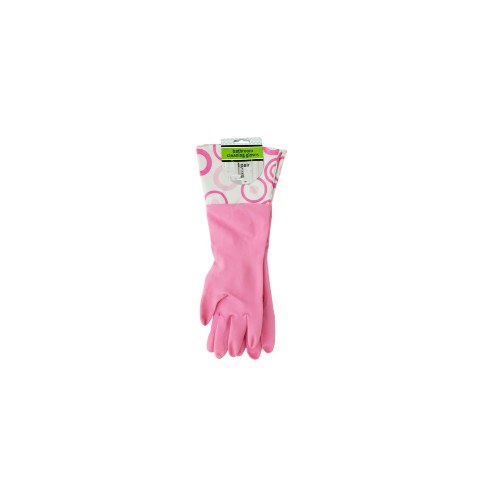 30 Units of Bathroom Cleaning Gloves With Nylon Cuffs Cleaning