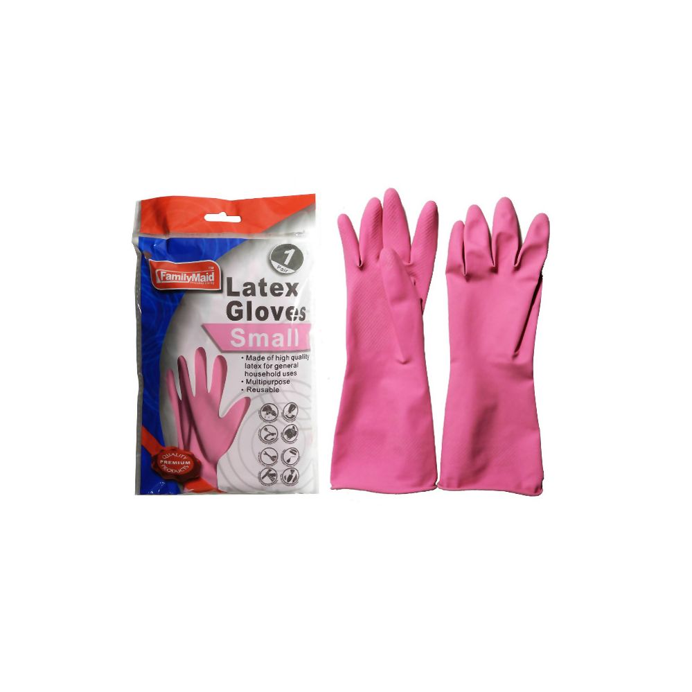 pink kitchen gloves