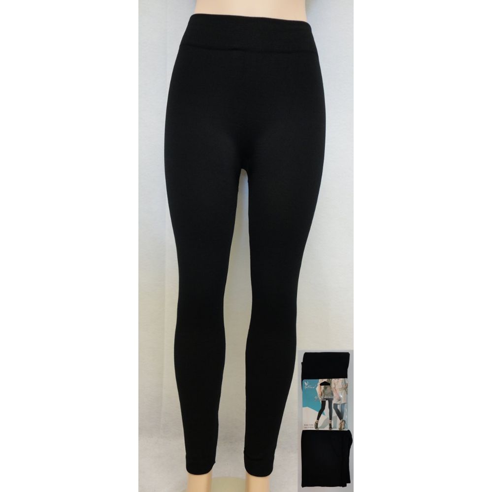 24 Units of Fleece Black Lined LeggingsXL/XXL ONLY at