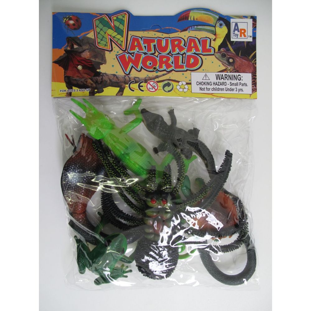 36 Units of 6.5" 6pc Toy Reptiles Set Animals & Reptiles at
