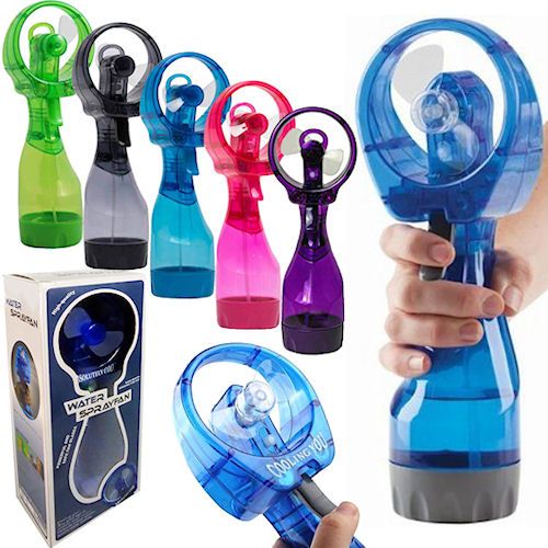 30 Units of Battery Operated Water Misting Fans Spray Bottles at
