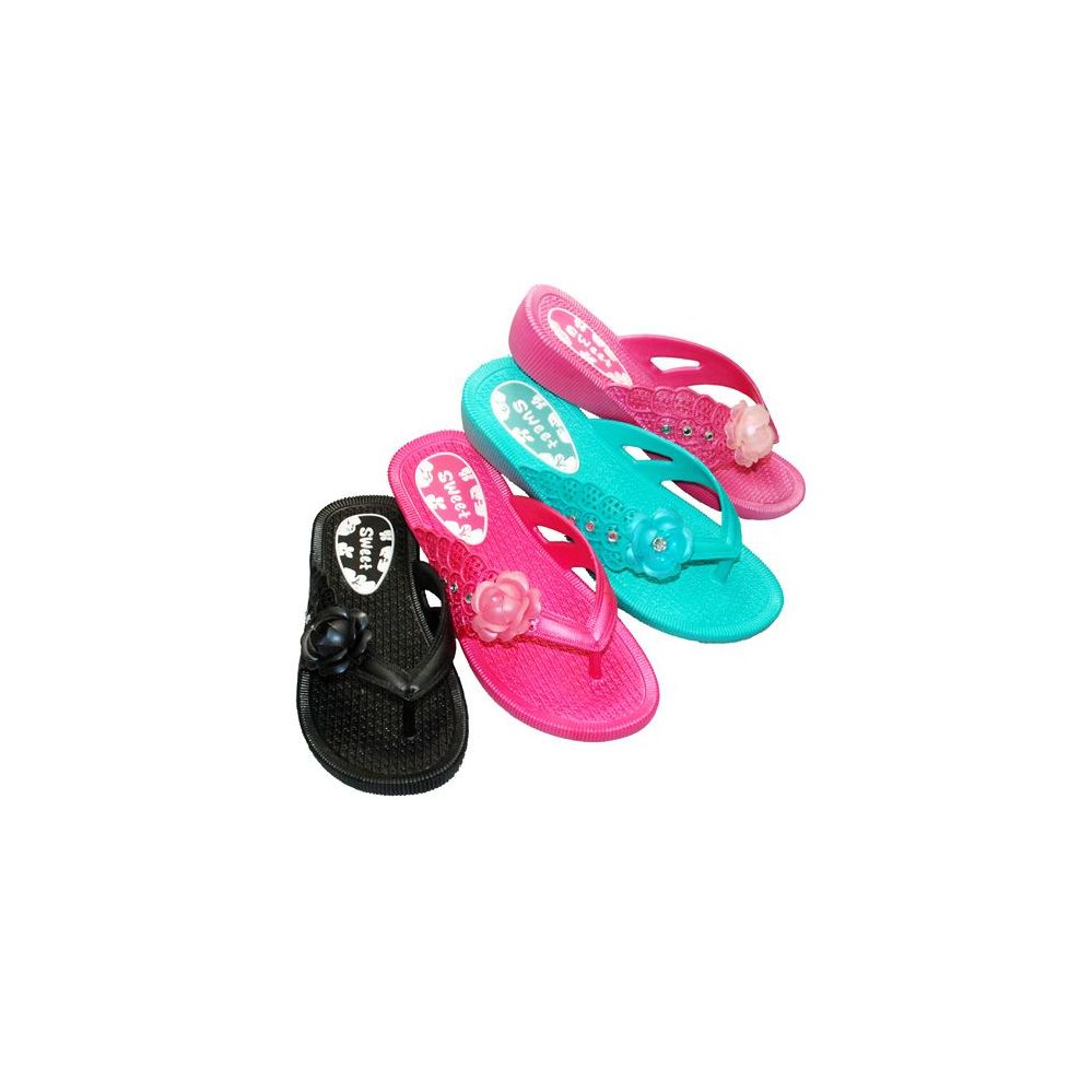 36 Units of Wholesale WOMENS FLOWER FLIP FLOPS - Womens Sandals - at - alltimetrading.com