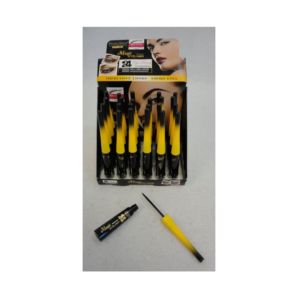 60 Units of Black Eyeliner [yellow/black Tube] Eye Shadow & Mascara